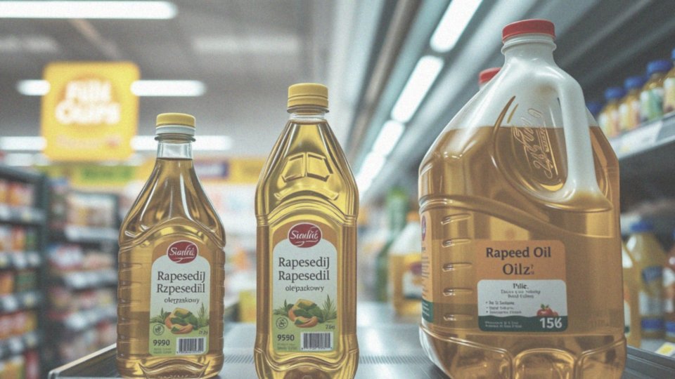 Jakie są ceny oleju rzepakowego w różnych opakowaniach?