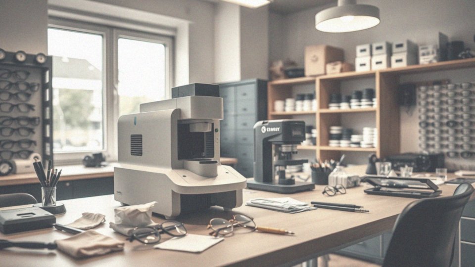 Jakie technologie i sprzęt są wykorzystywane w pracy optyka?