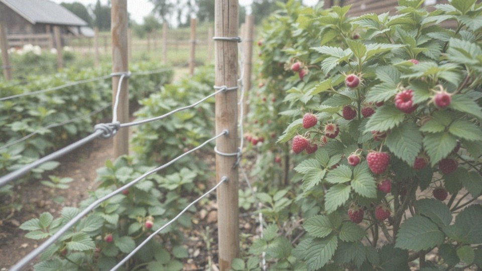 Jakie są wymagania dotyczące podparcia dla krzewów malin?