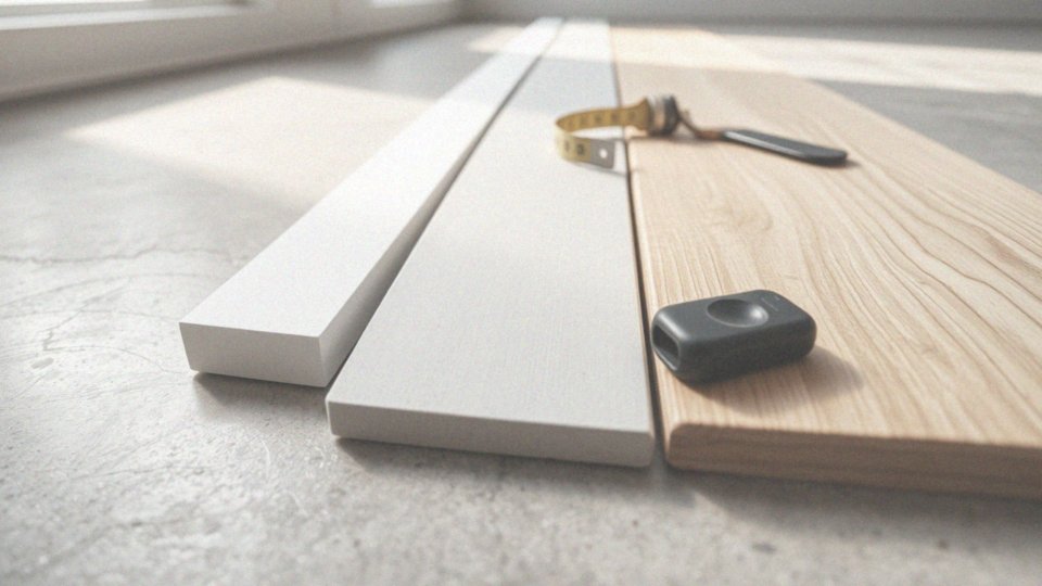 Jakie są różnice między różnymi typami listew przypodłogowych 10 cm (MDF, PCV, drewniane)?