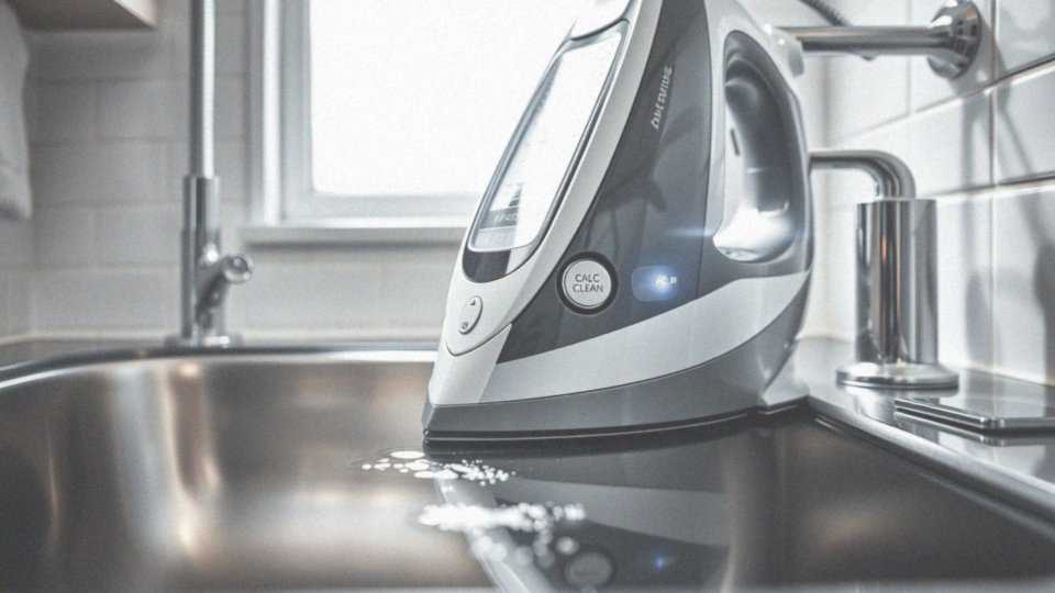 Jak aktywować funkcję CALC CLEAN w żelazku Philips Azur?