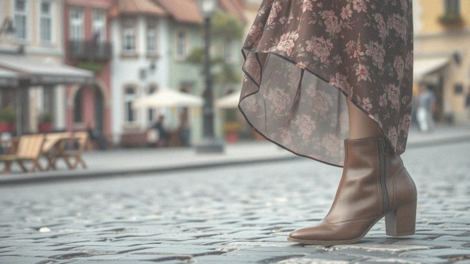 Jakie fasony botków pasują do długiej sukienki?
