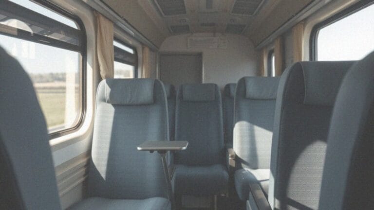 Wagon bezprzedziałowy Intercity - 2 klasa i numeracja miejsc