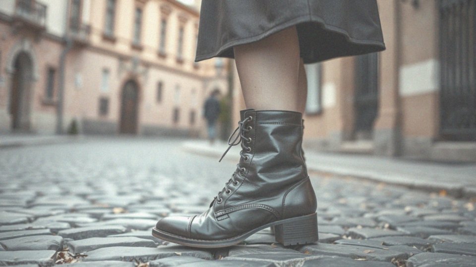 Jakie buty dostosować do oficerki skórzanej ze spódnicą mini?