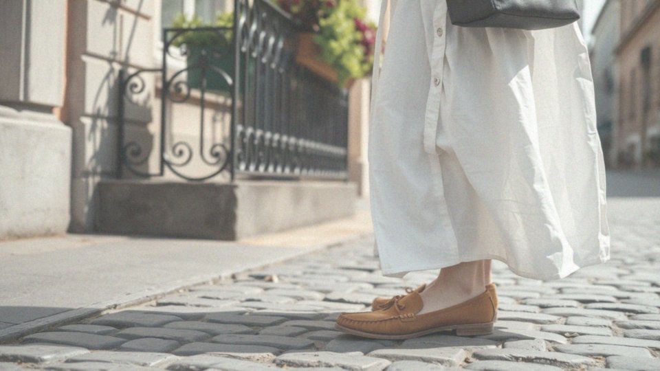 Jakie są najlepsze stylizacje z mokasynami do sukienki?