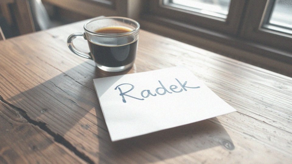 Jakie są zdrobnienia imienia Radosław?