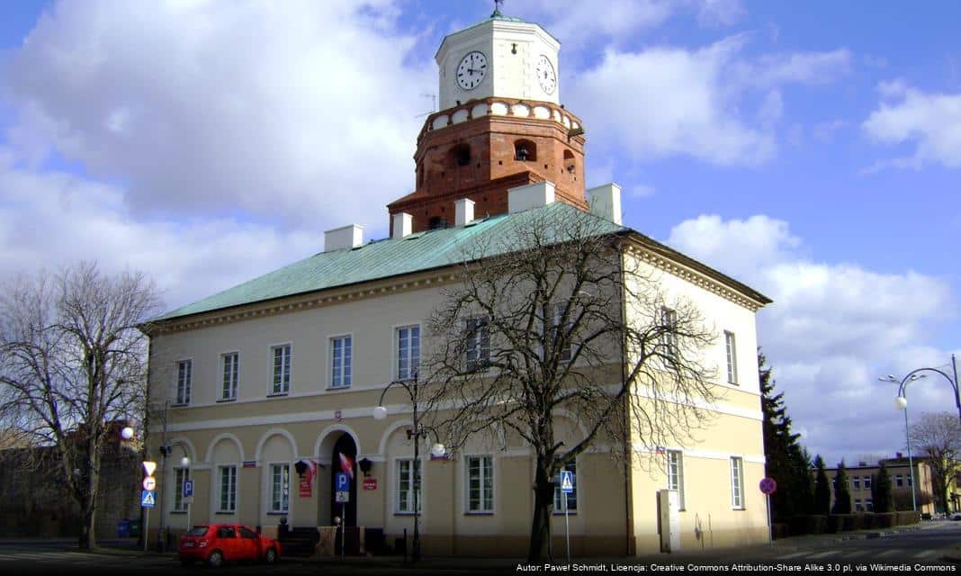 Postępują prace nad rondem na ulicy Warszawskiej w Wieluniu